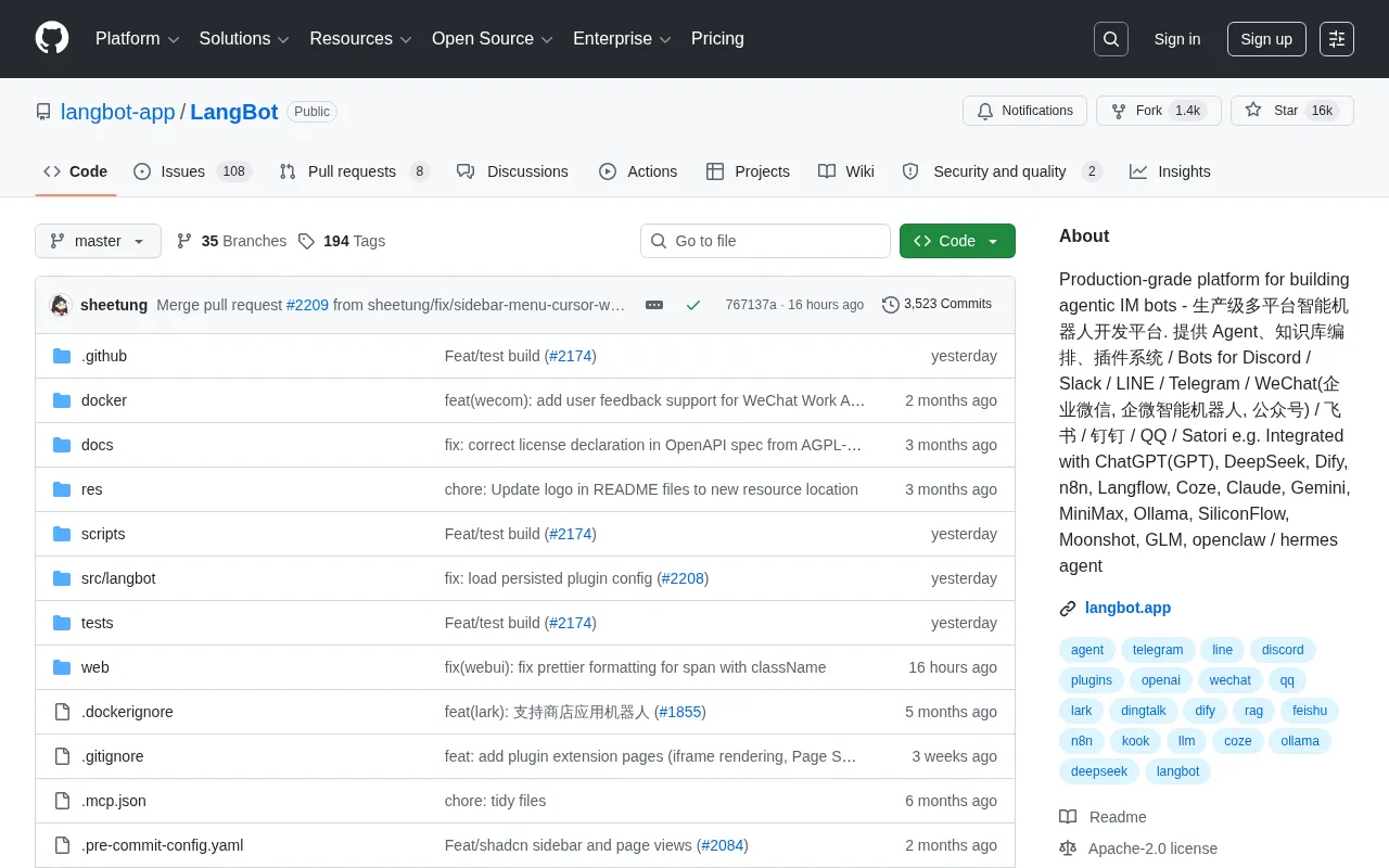LangBot: A Deep Dive into the 16K-Star Multi-Platform AI Bot Development Framework