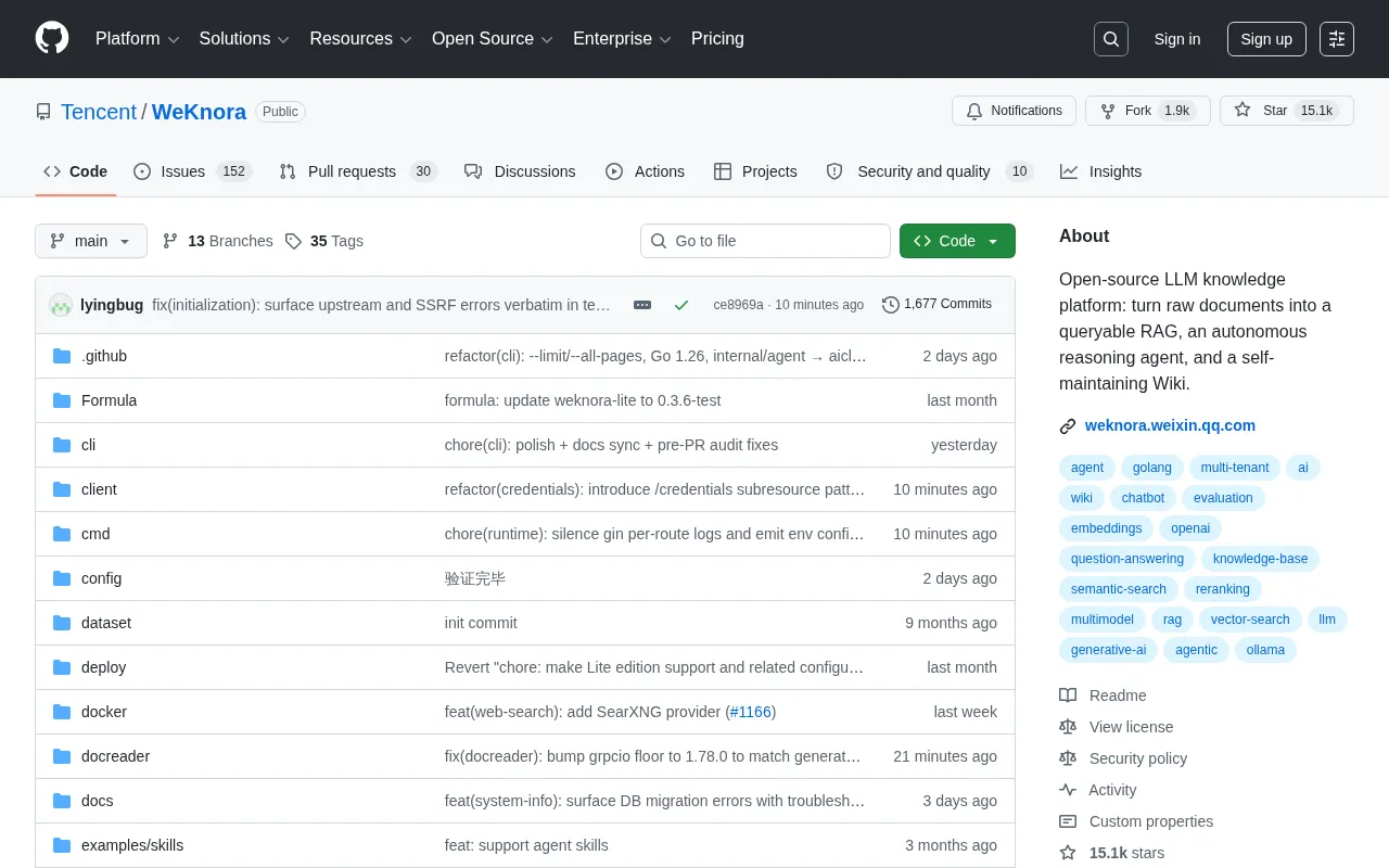 Deep Dive into Tencent's Open-Source WeKnora: An All-in-One Knowledge Platform with RAG + Agent + Wiki