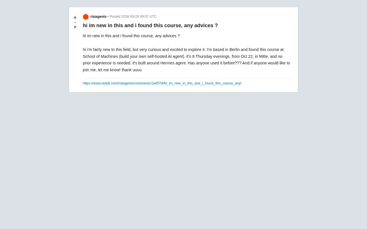 Is a Self-Hosted AI Agent Beginner Course Worth Enrolling In? Advice for Newcomers