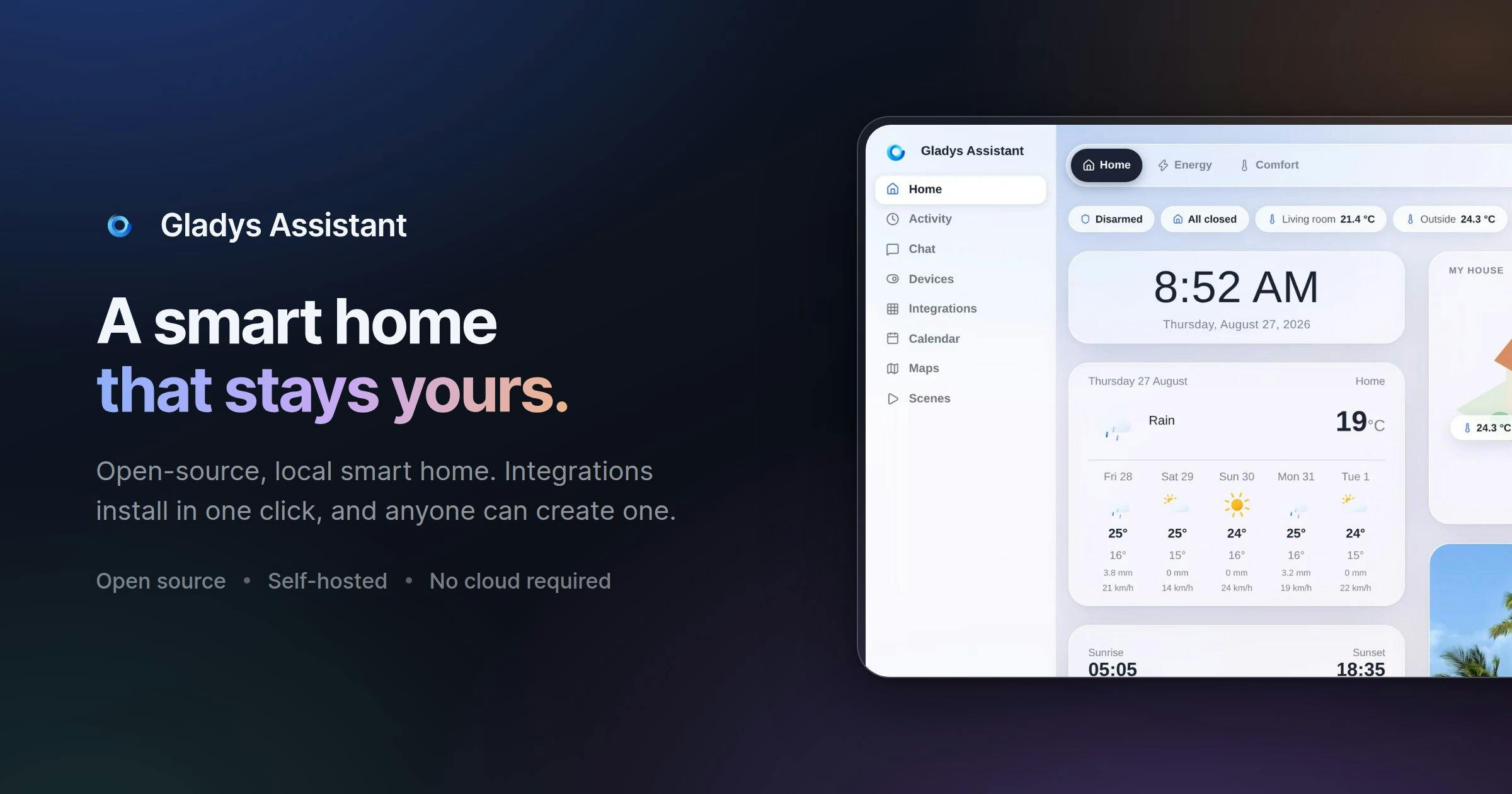 Gladys Assistant 5: A Privacy-First, Self-Hosted Smart Home Platform — No YAML Required
