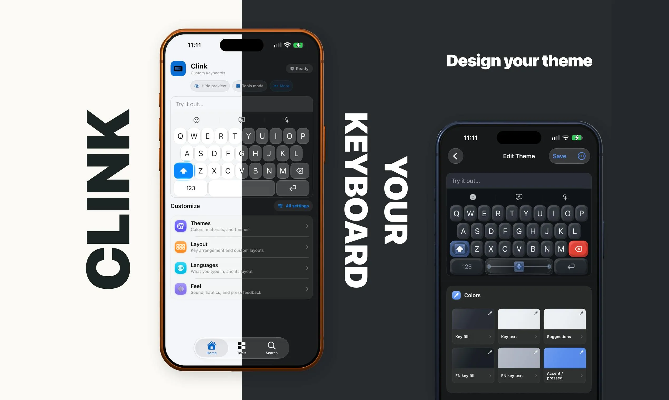 Clink: The iOS Custom Keyboard You Actually Own