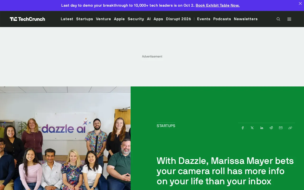 Mayer Bets on the Photo Roll: Dazzle Builds an AI Personal Assistant from Your Camera Roll