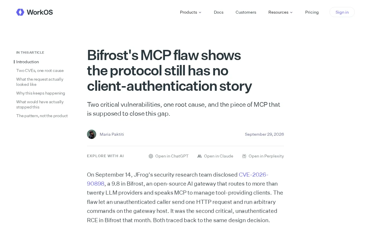 Bifrost MCP Vulnerability Report