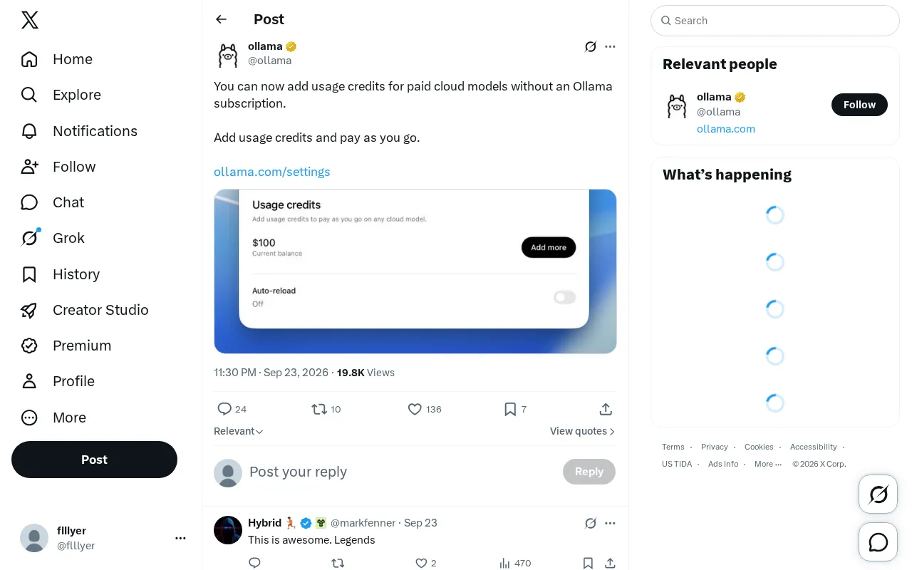 Ollama Introduces Pay-As-You-Go: Access Cloud AI Models Without a Subscription