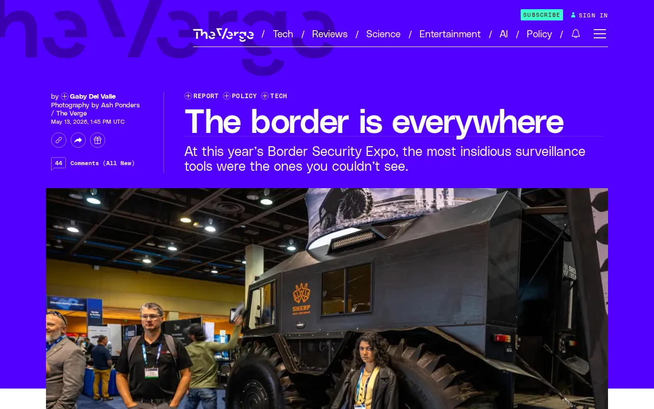 The Border Is Everywhere: How Security Surveillance Technology Is Infiltrating Everyday Life