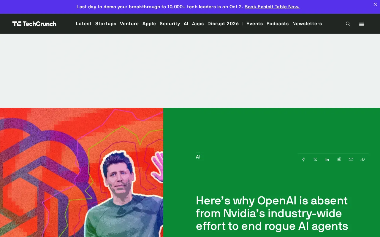 Why OpenAI Is Absent from Nvidia's AI Agent Safety Alliance