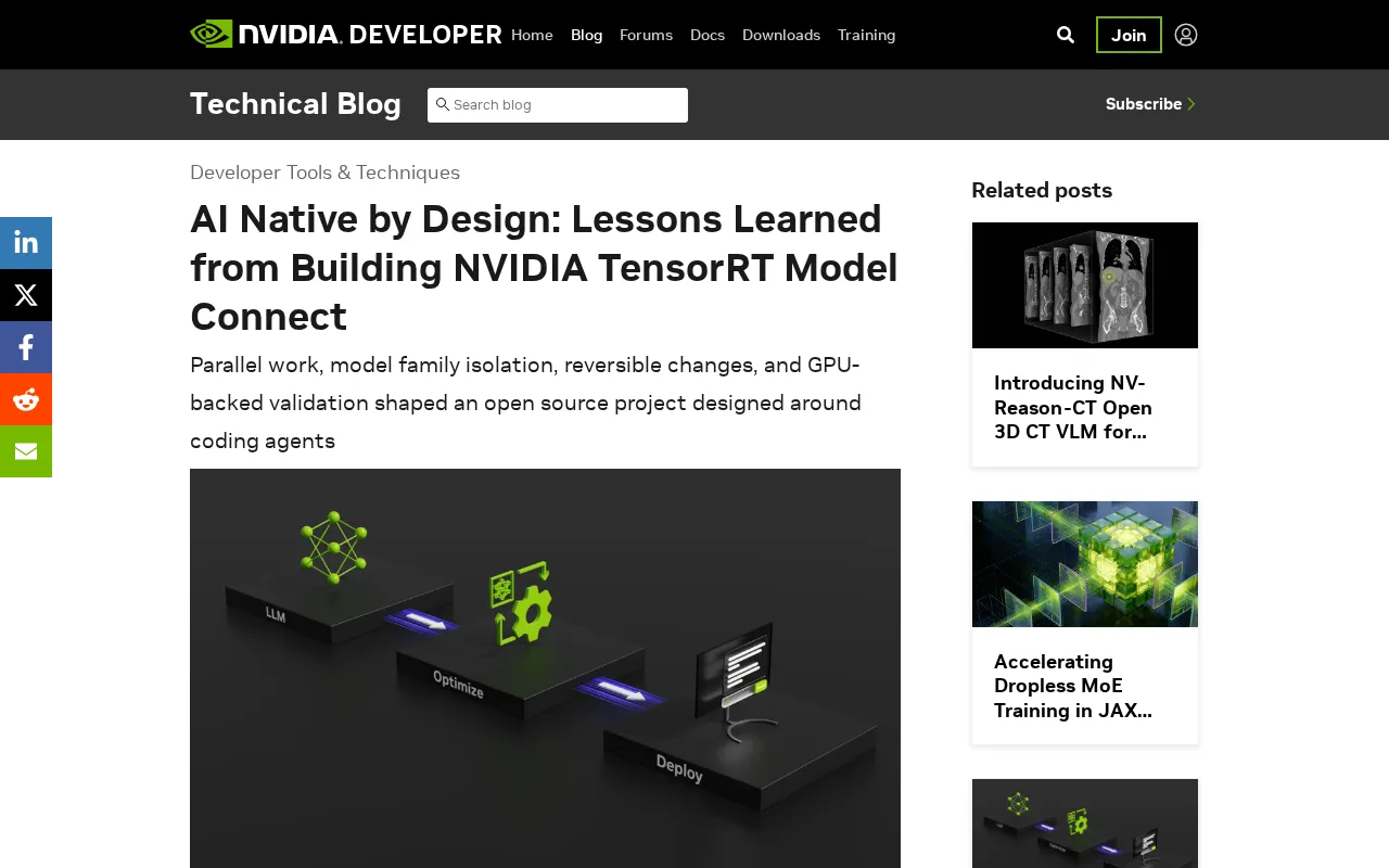 AI原生设计实践:NVIDIA打造TensorRT Model Connect的经验