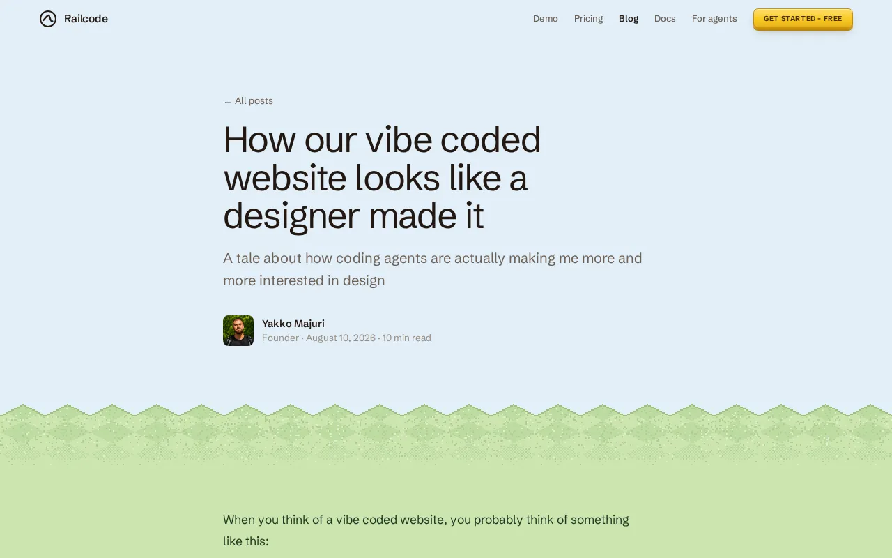 Vibe Coding in Practice: How to Make AI-Generated Websites Look Like Professional Design Work
