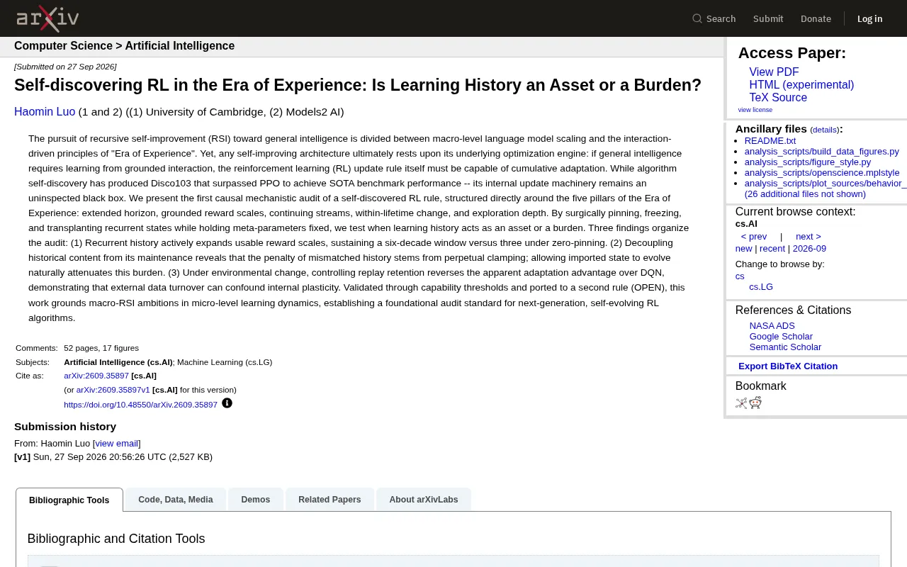 Demystifying Self-Discovered RL: Is Learning History an Asset or a Burden?