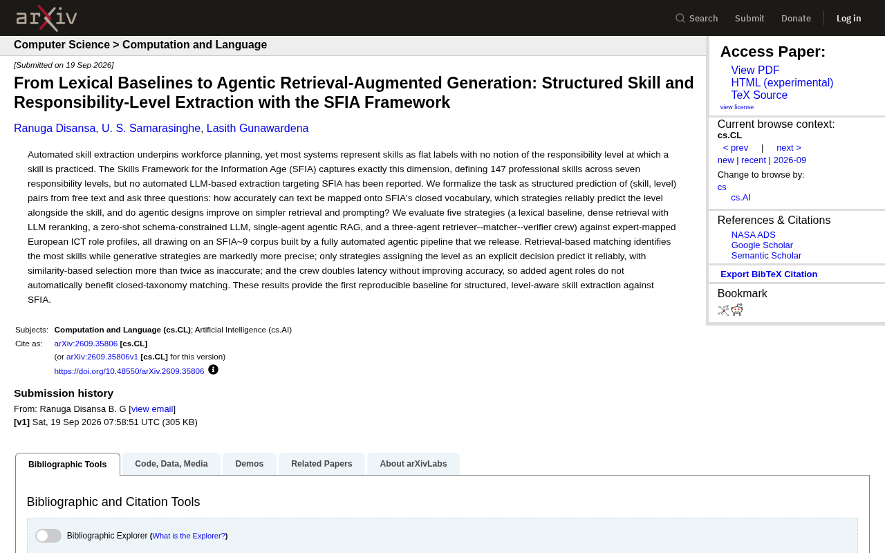 Skill Extraction Under the SFIA Framework: Is Agentic RAG Actually Better?