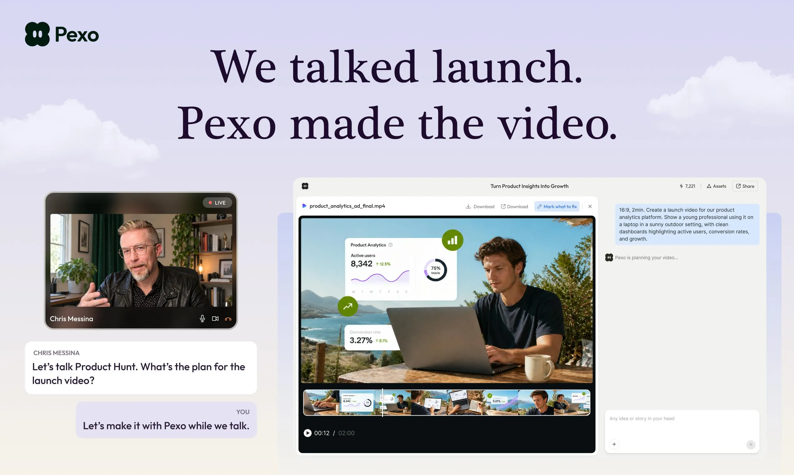Pexo Product Page