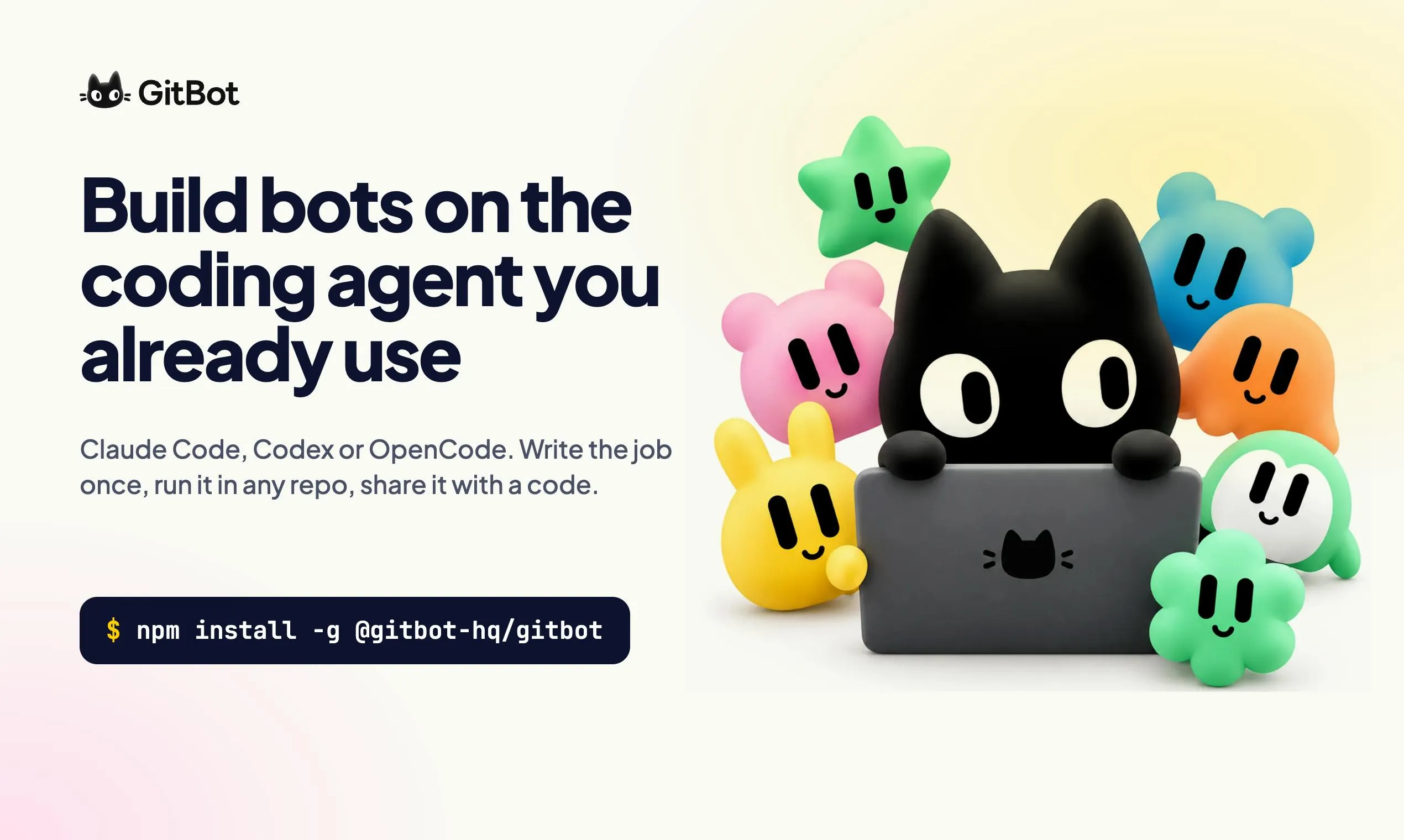 GitBot: Turn Your Coding Assistant into Reusable Automation Bots