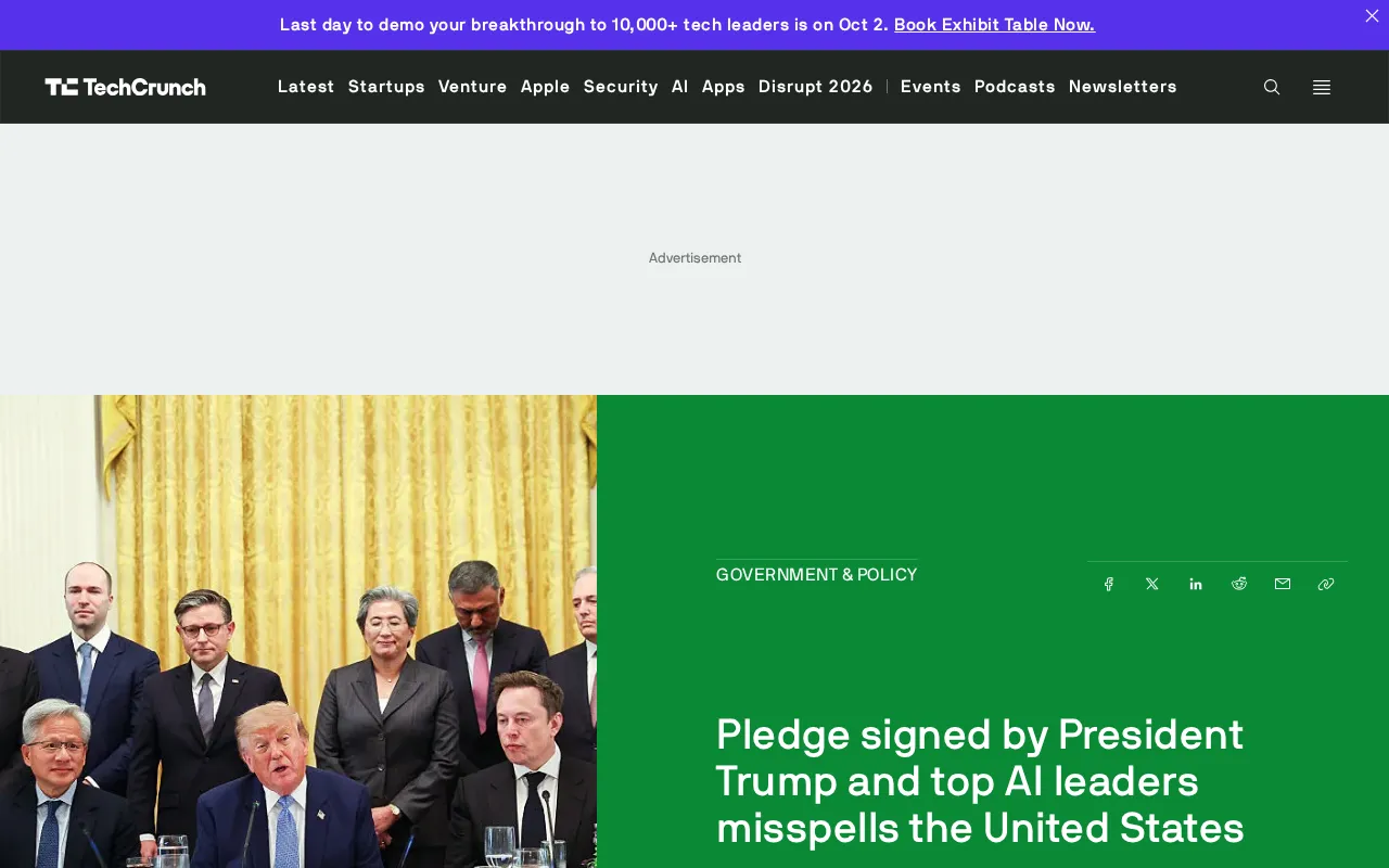 AI Pledge Misspells the Name of the United States