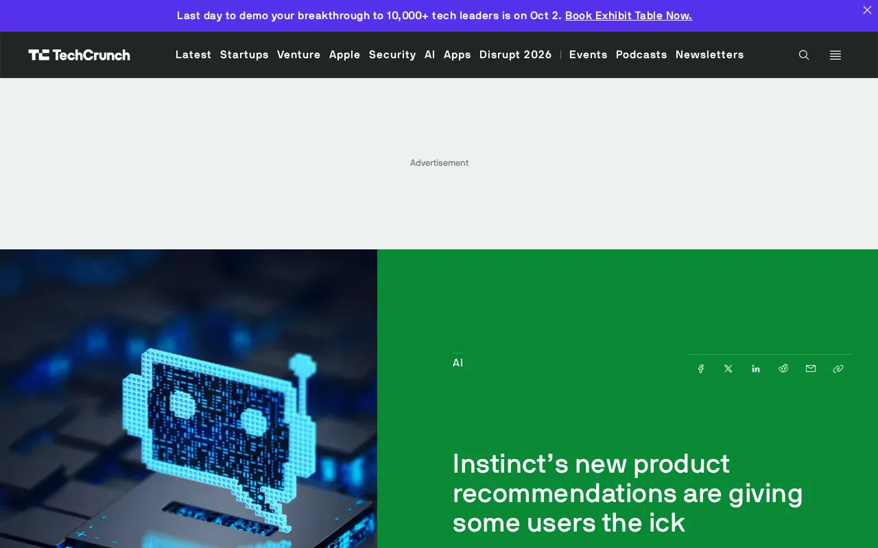 Instinct's Human-Curated Recommendations Spark Backlash: Users Push Back Against Unsolicited Suggestions