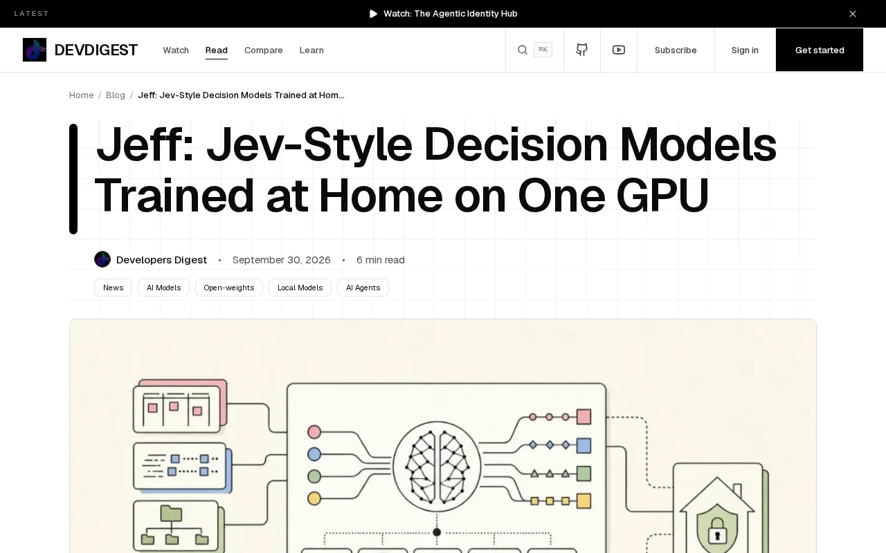 Jev-Style Decision Models Trained at Home on One GPU