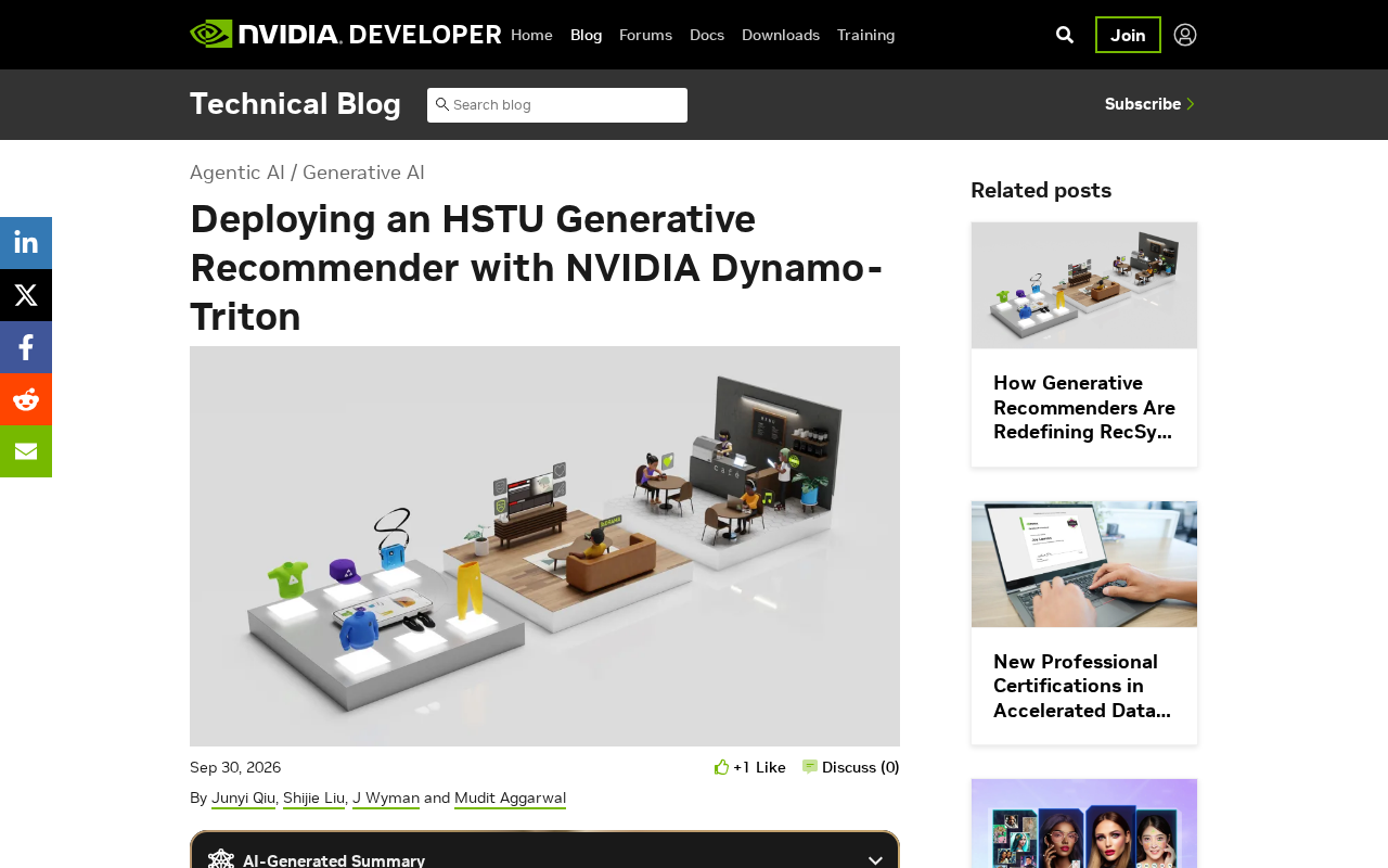 HSTU生成式推荐系统部署实战:NVIDIA Dynamo-Triton详解