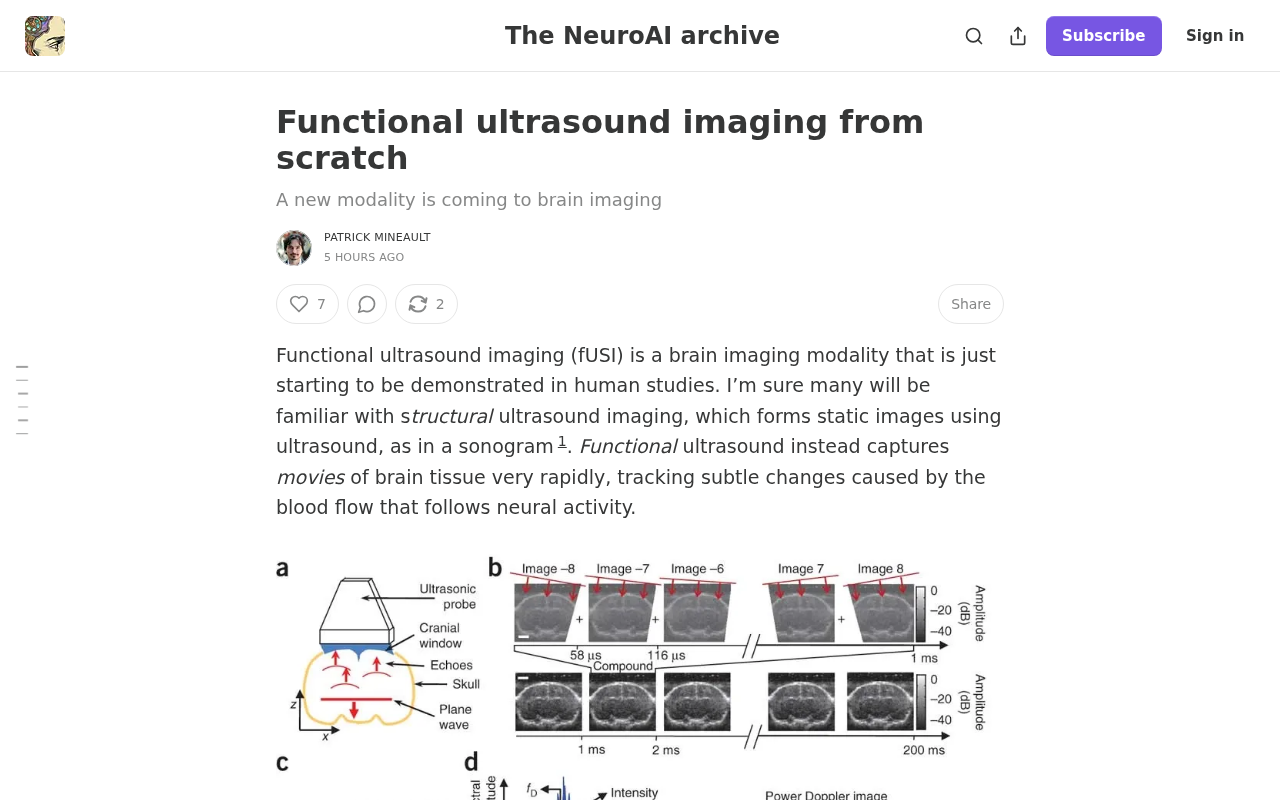 Understanding Functional Ultrasound Imaging (fUSI) from Scratch: A New Window into Neuroscience