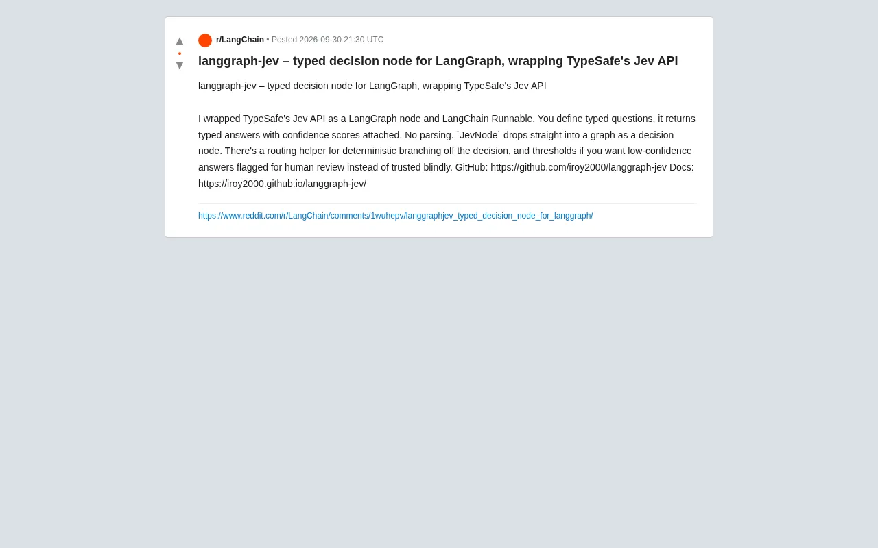 langgraph-jev: Building Type-Safe Decision Nodes for LangGraph