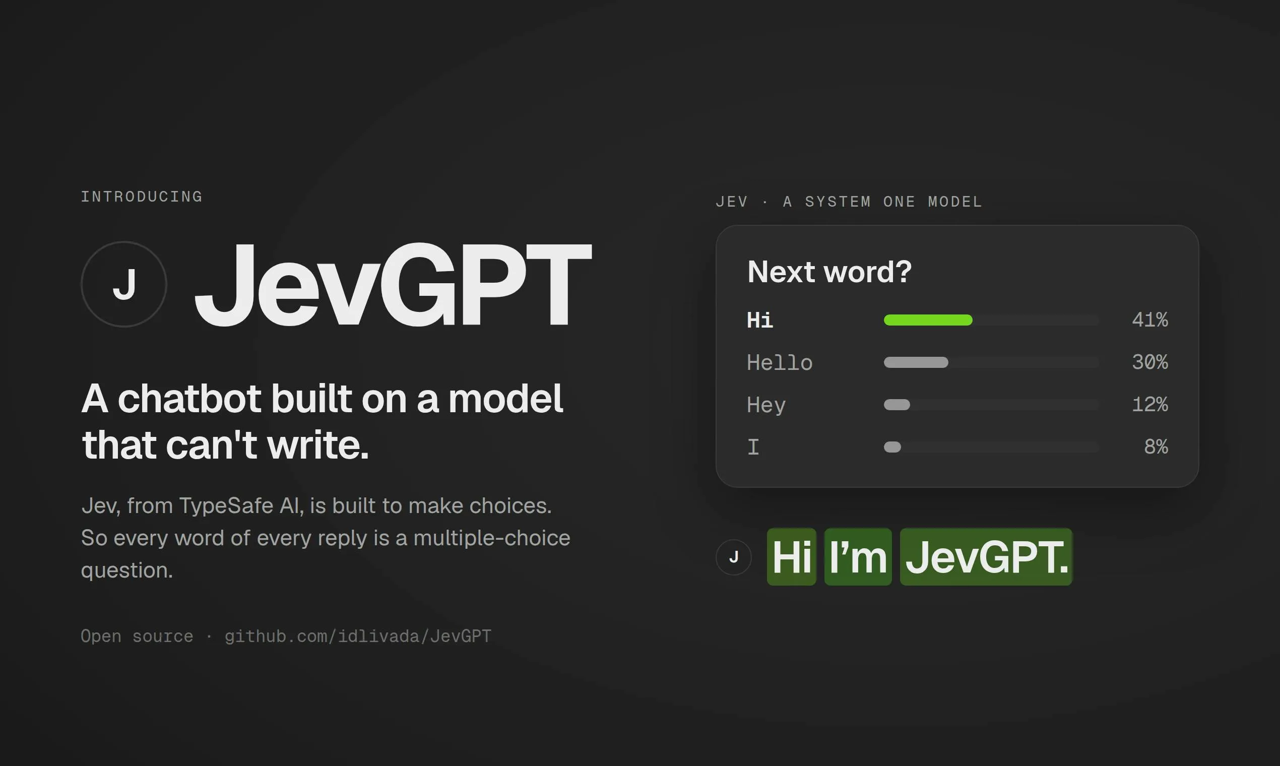 JevGPT: Building a Chatbot on a Model That 'Can't Write'