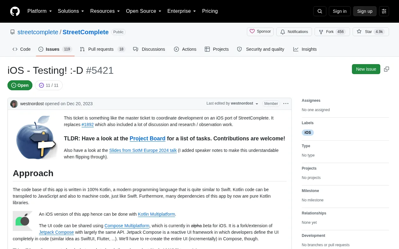 StreetComplete iOS Public Beta Launches: A New Milestone for OSM Crowdsourced Editing