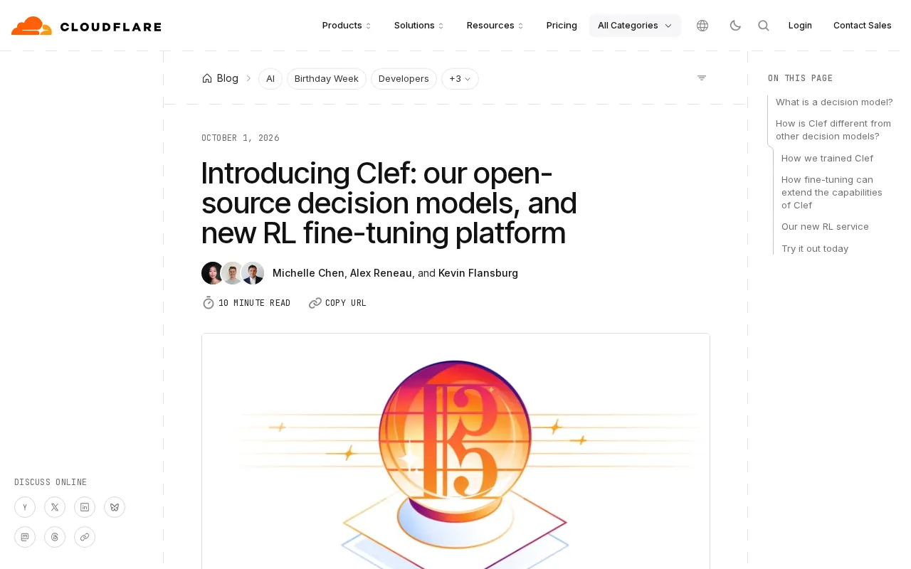 Clef's Open-Source Decision Models and RL Fine-Tuning Platform Explained