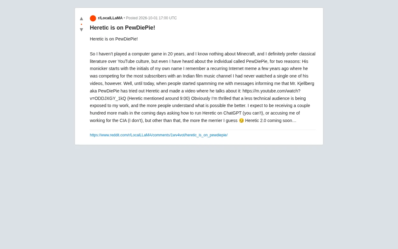 Open-Source Tool Heretic Goes Viral After PewDiePie Feature — AI Uncensoring Project Breaks Into the Mainstream