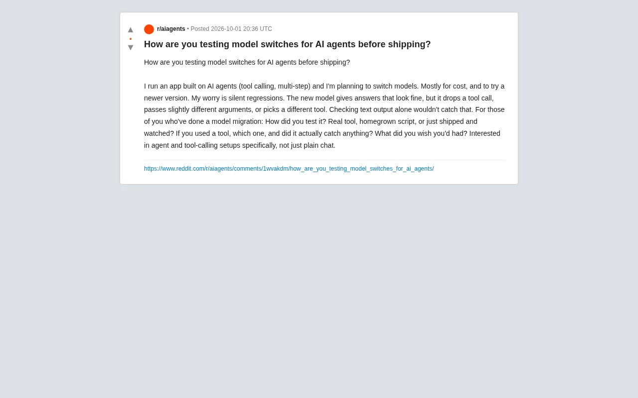 AI Agent 换模型前如何测试?避免工具调用的隐性回退