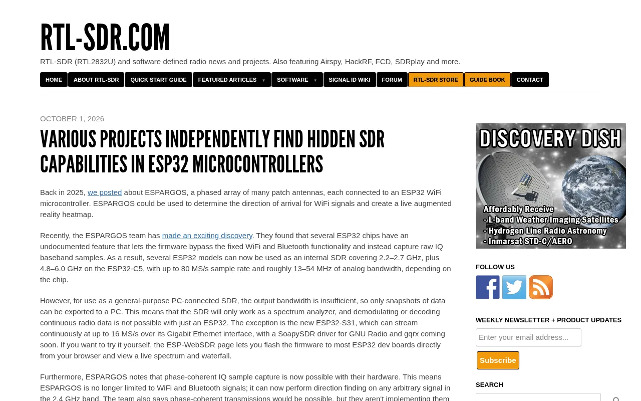ESP32's Hidden SDR Capabilities Uncovered: The Software-Defined Radio Potential of a Dirt-Cheap Chip