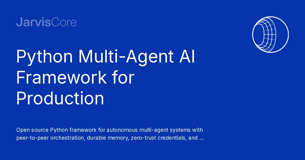 JarvisCore: A Peer AI Agent Runtime for Zero-Trust Mesh Networks