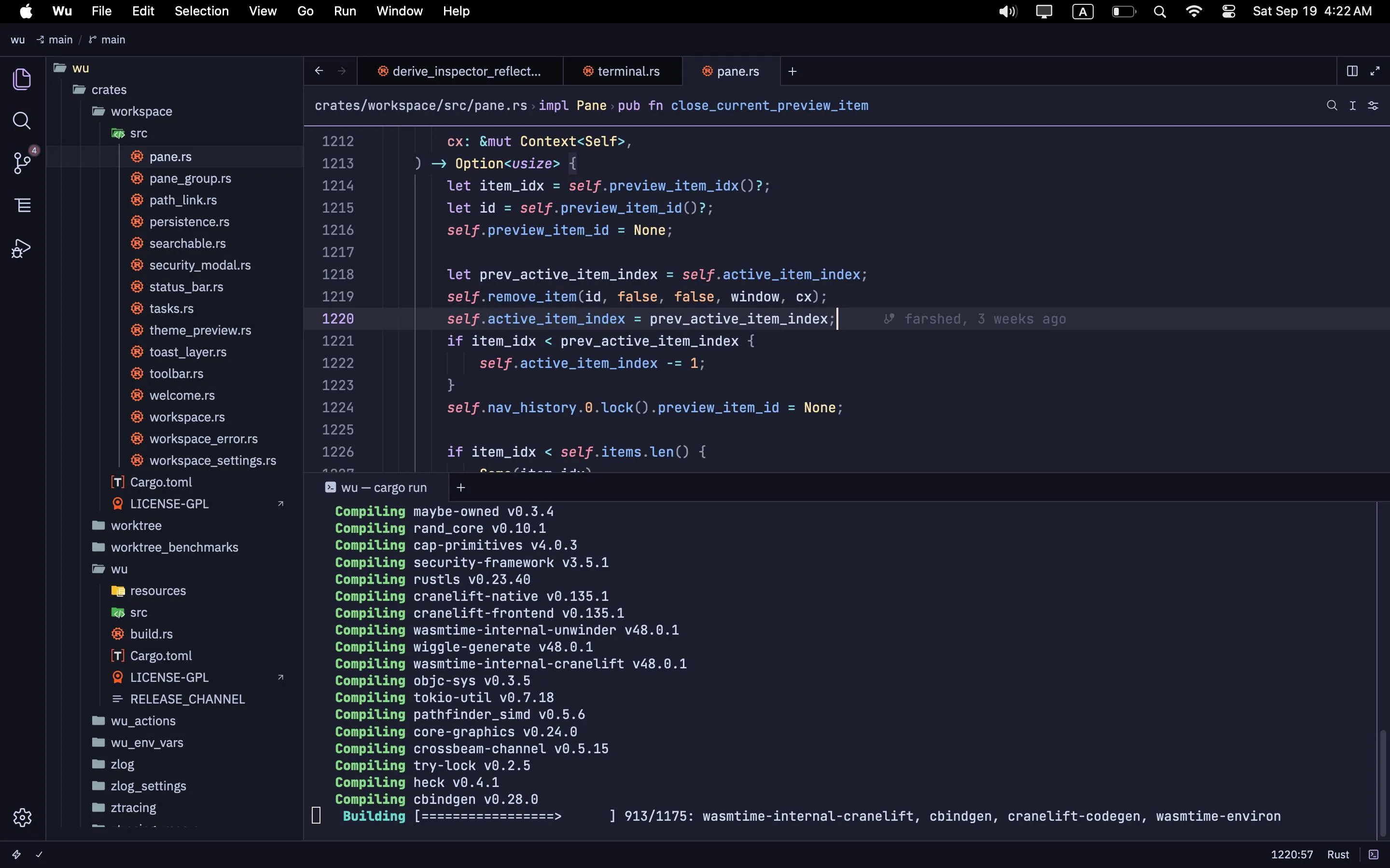 Wu: A Native Code Editor Built with Rust That Aims to Match the VS Code Experience