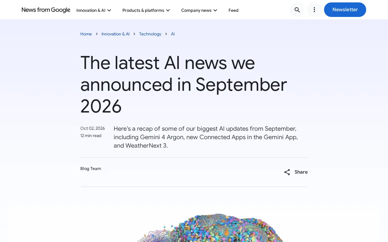 Google's September AI Roundup: A Quick Look at the Latest Updates