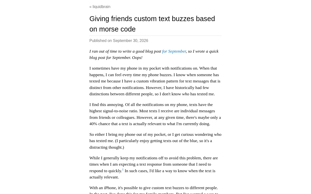 Custom Phone Vibrations with Morse Code: A Geek's Personalized Notification Hack