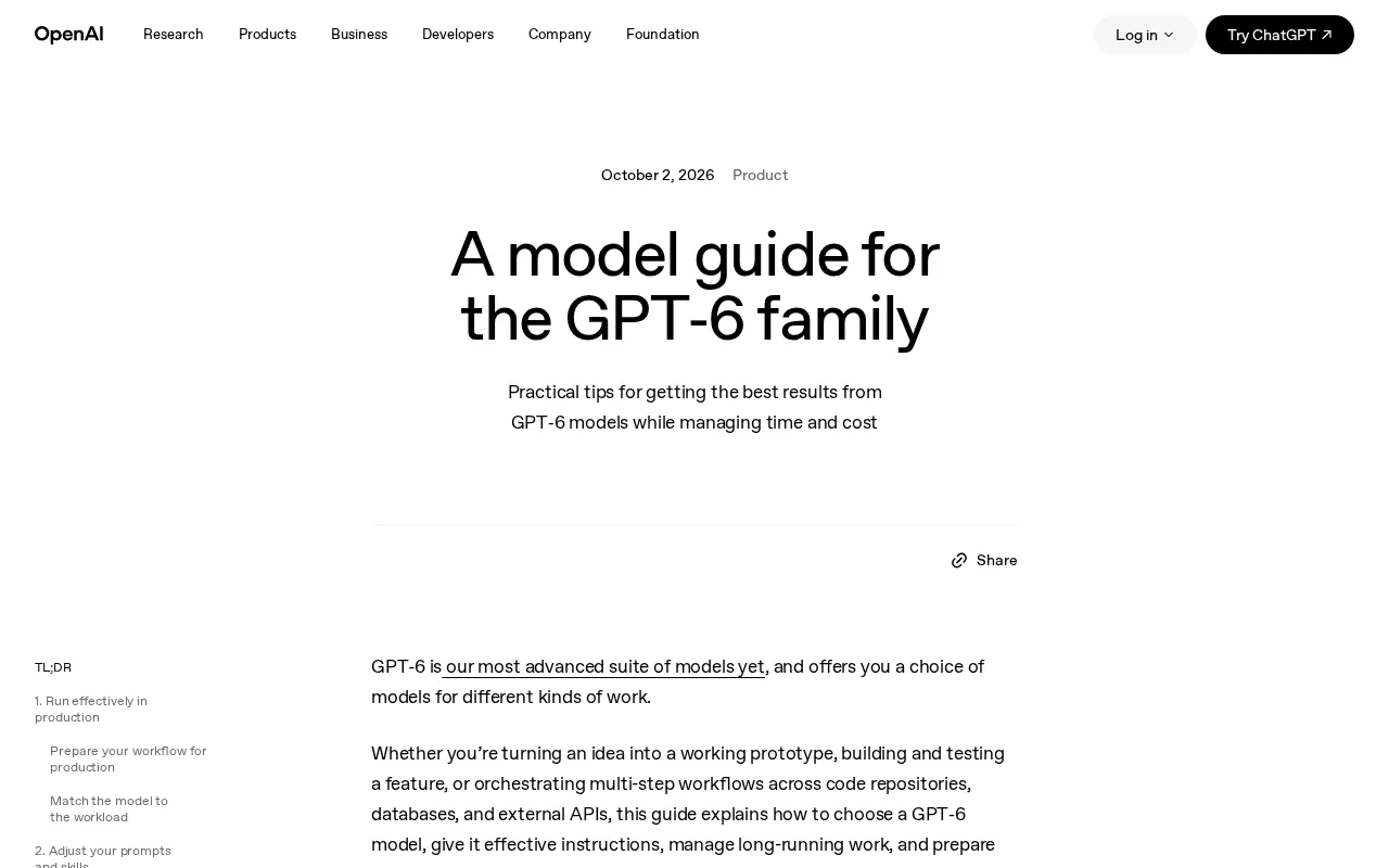 GPT-6 Model Selection Guide: A Practical Playbook for Startup Teams