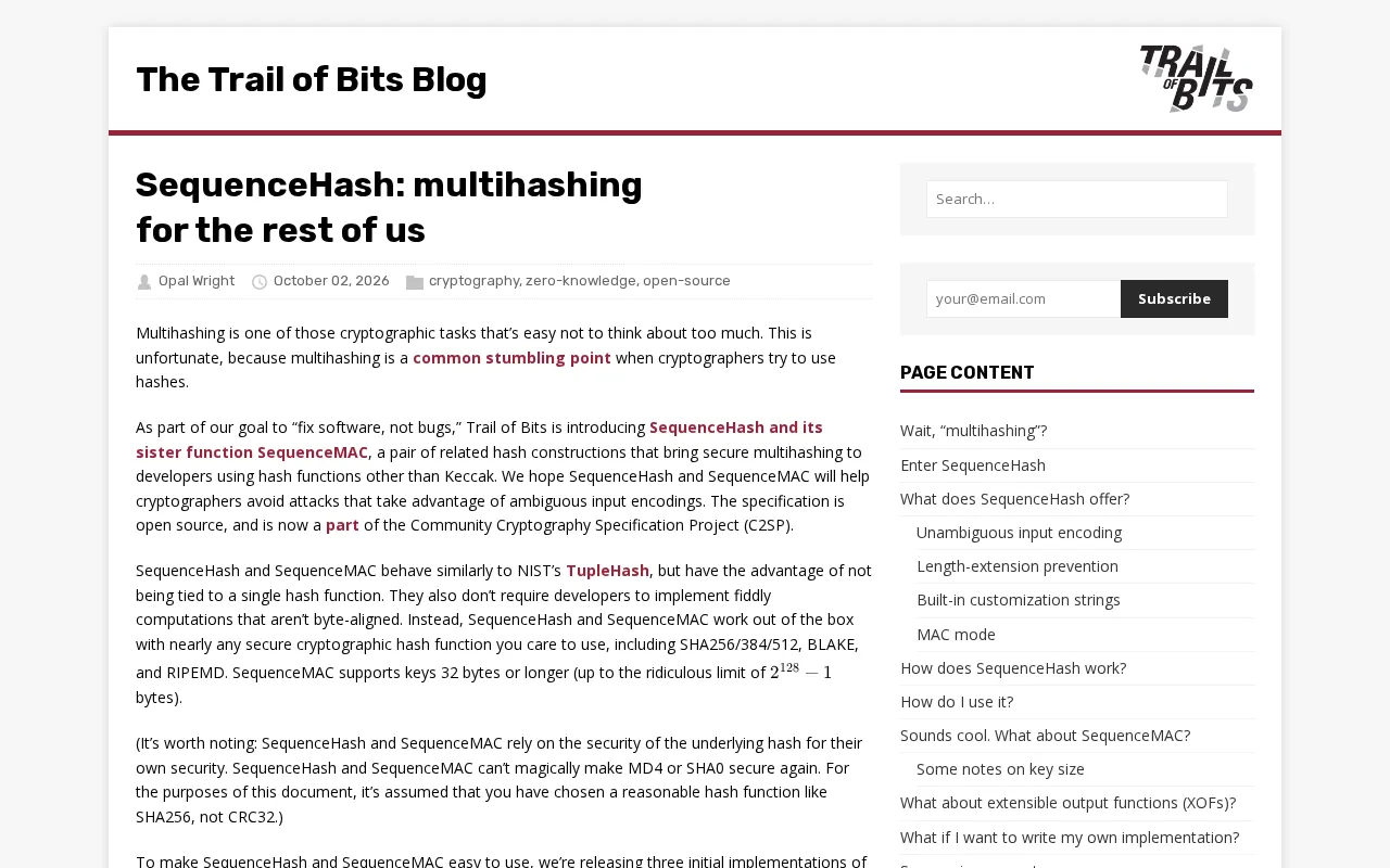 SequenceHash: A Deep Dive into Multi-Hashing for Everyday Developers