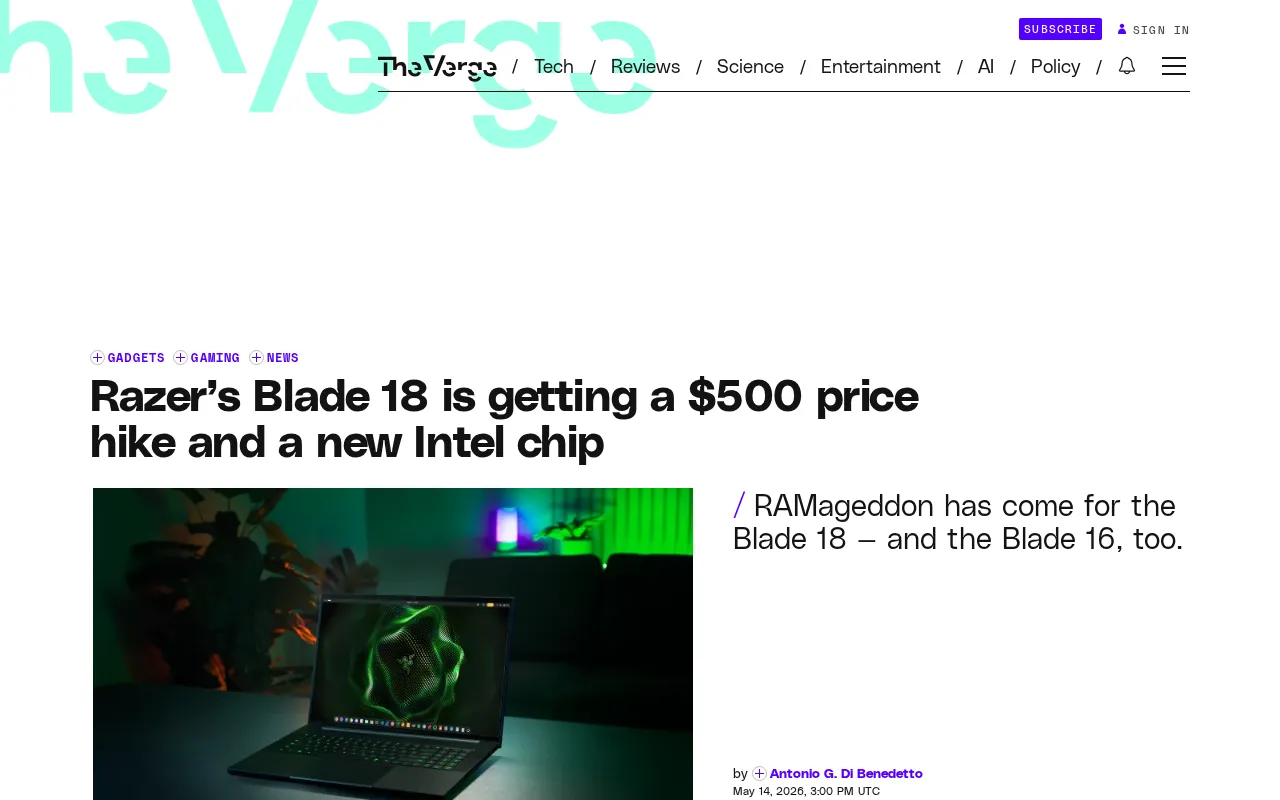 Razer Blade 18 Review: Is the $500 Price Hike Worth It for the Ultra 9 290HX Plus?