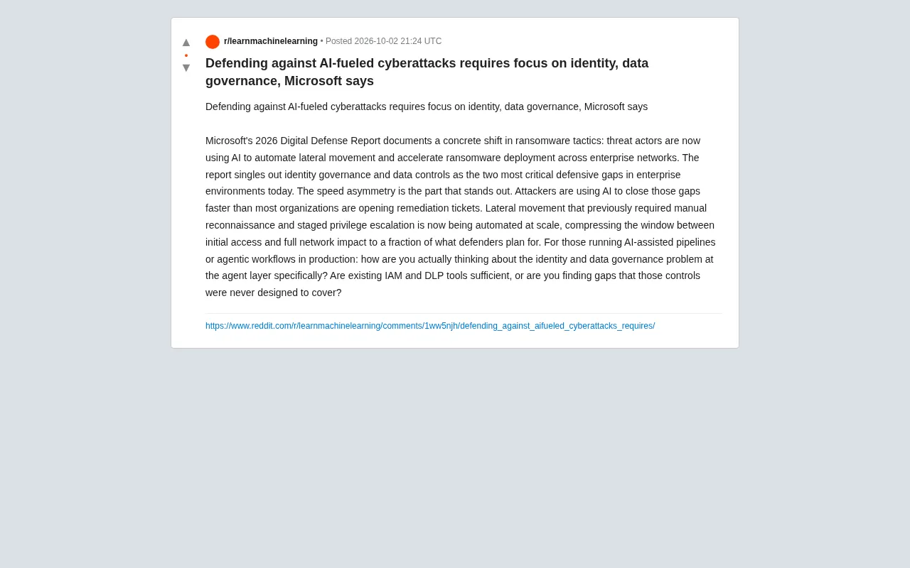 Microsoft report discussing AI-driven cyberattacks