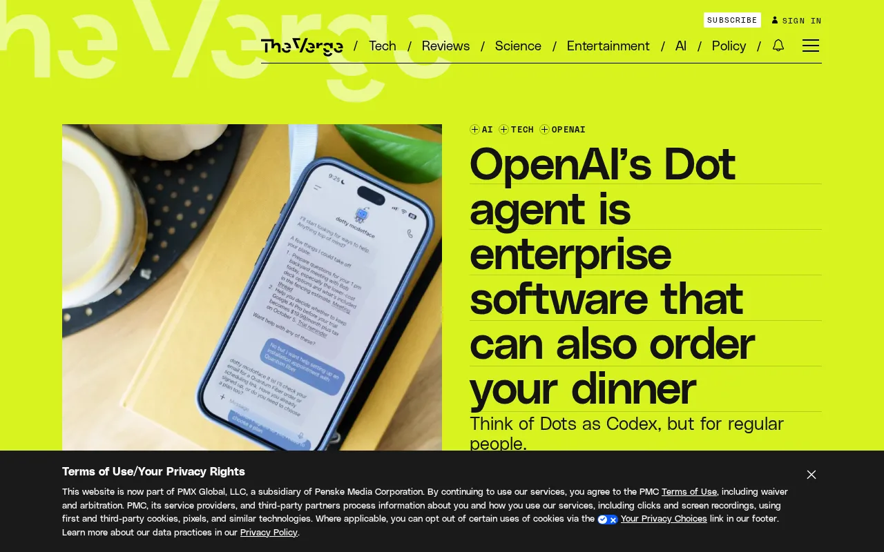 OpenAI Launches Dot Agent Platform: An AI Office Assistant Built for the Enterprise