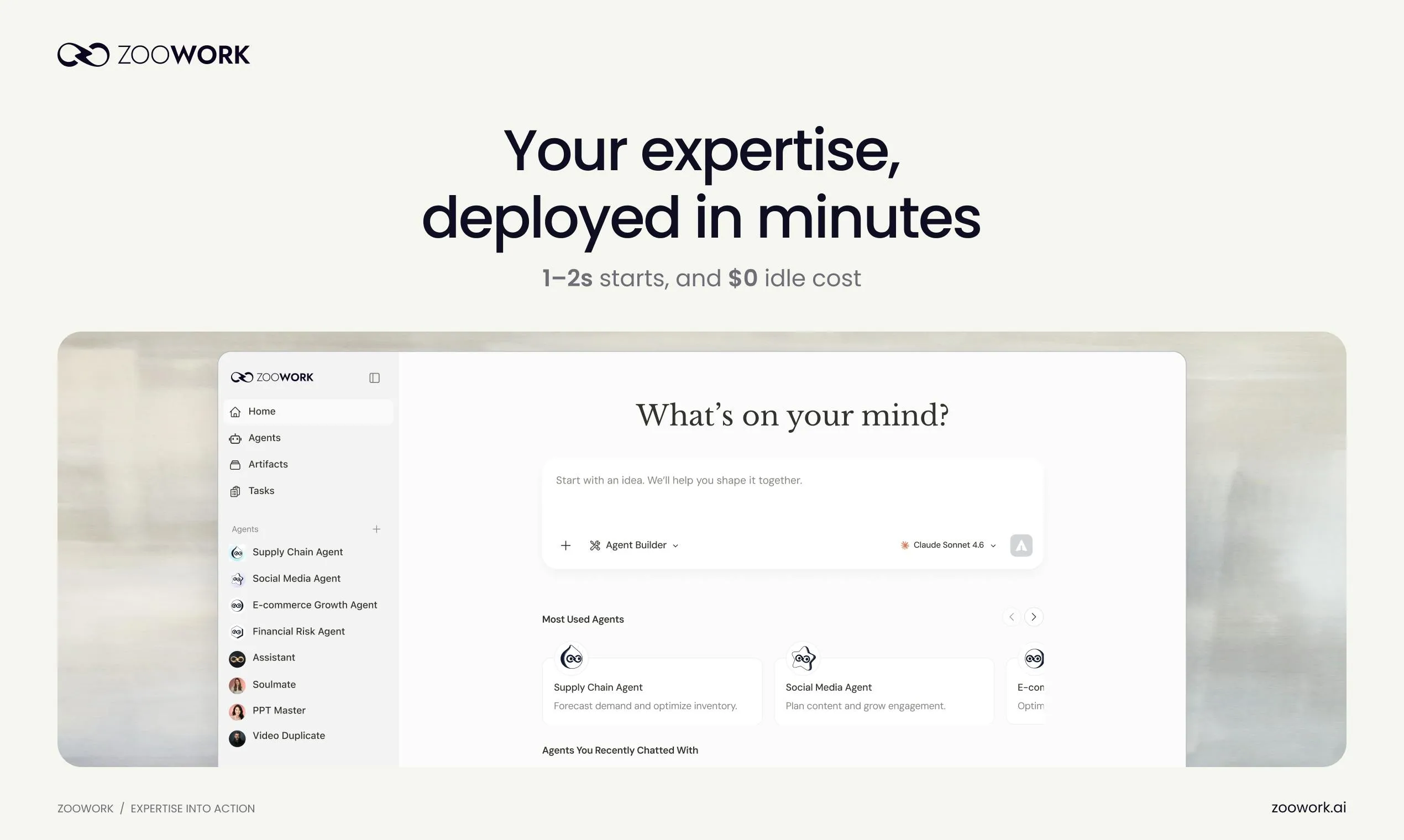 ZooWork: An AI Agent Delivery Platform Built for Domain Experts