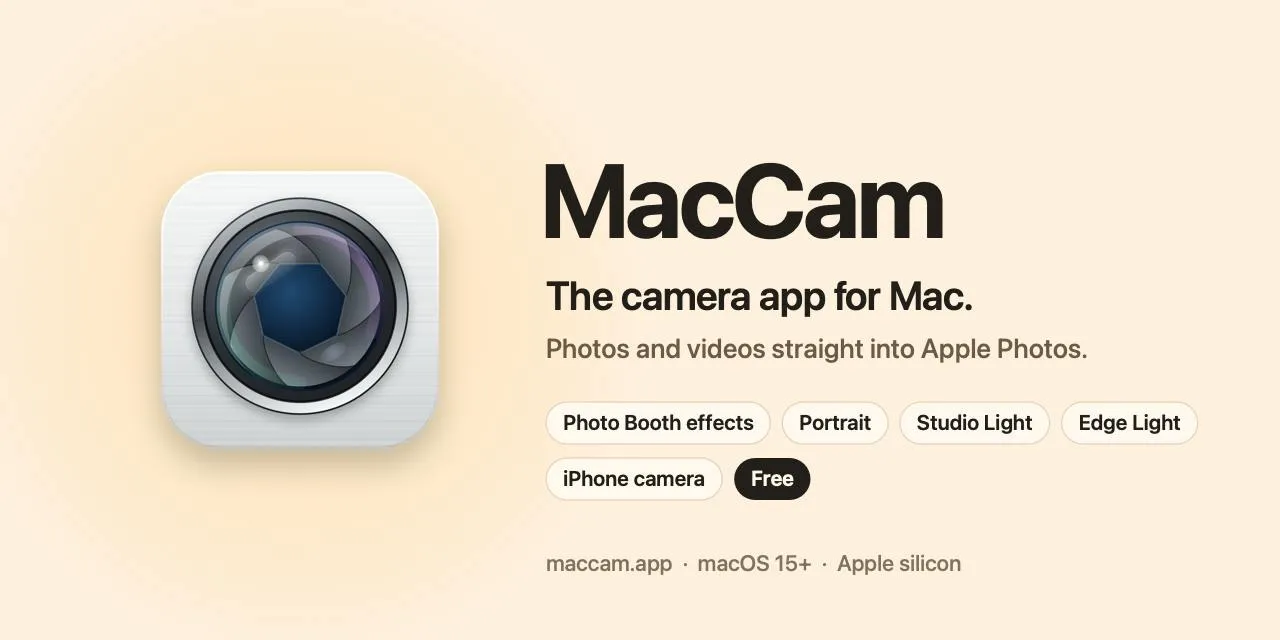 MacCam: The Native Mac Camera App Apple Never Built