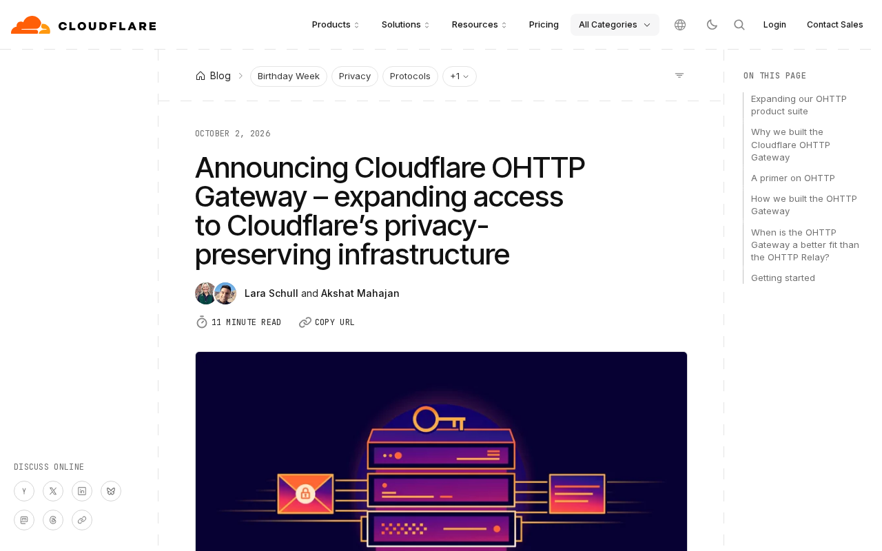 Cloudflare 推出 OHTTP 网关:隐私保护的新基础设施