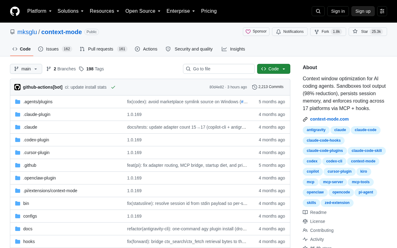 context-mode: The Context Window Optimizer Built for AI Coding Agents