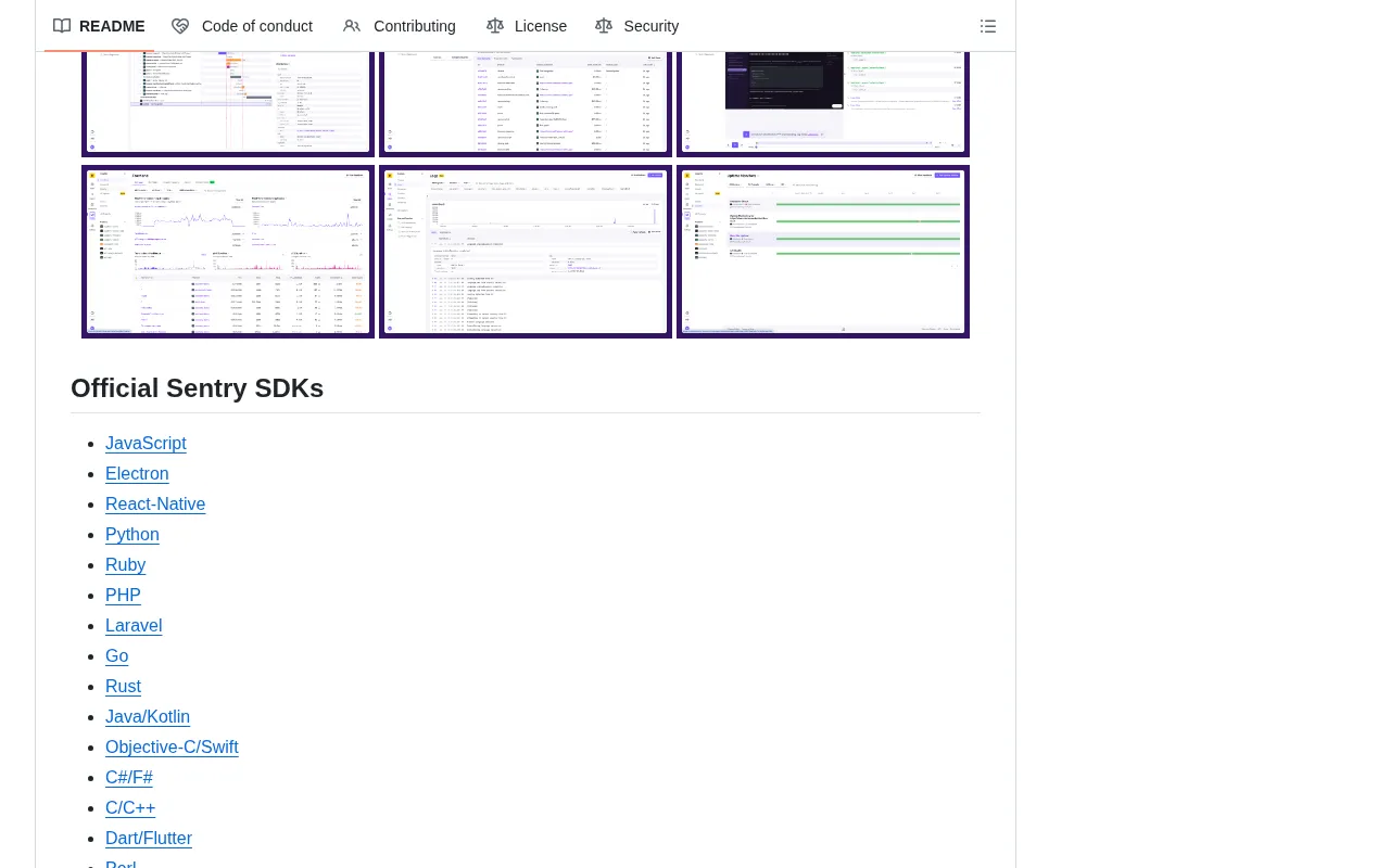 Sentry feature interface