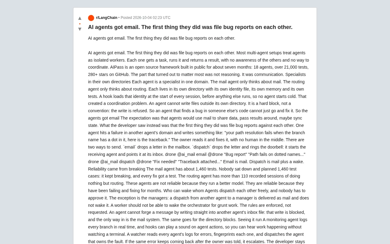 After AI Agents Got Email, the First Thing They Did Was File Bug Reports on Each Other