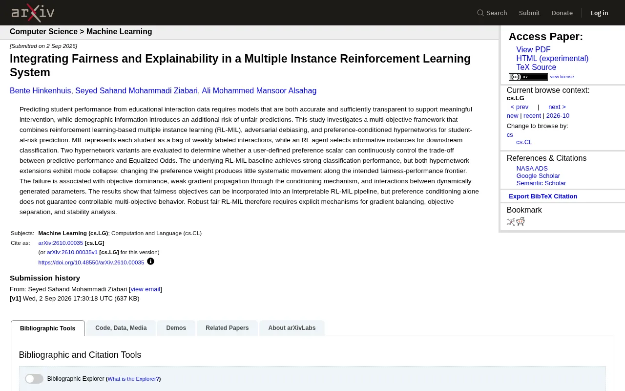 Fairness Meets Explainability: The Challenges of a Reinforcement Learning Multi-Instance Student Early Warning System