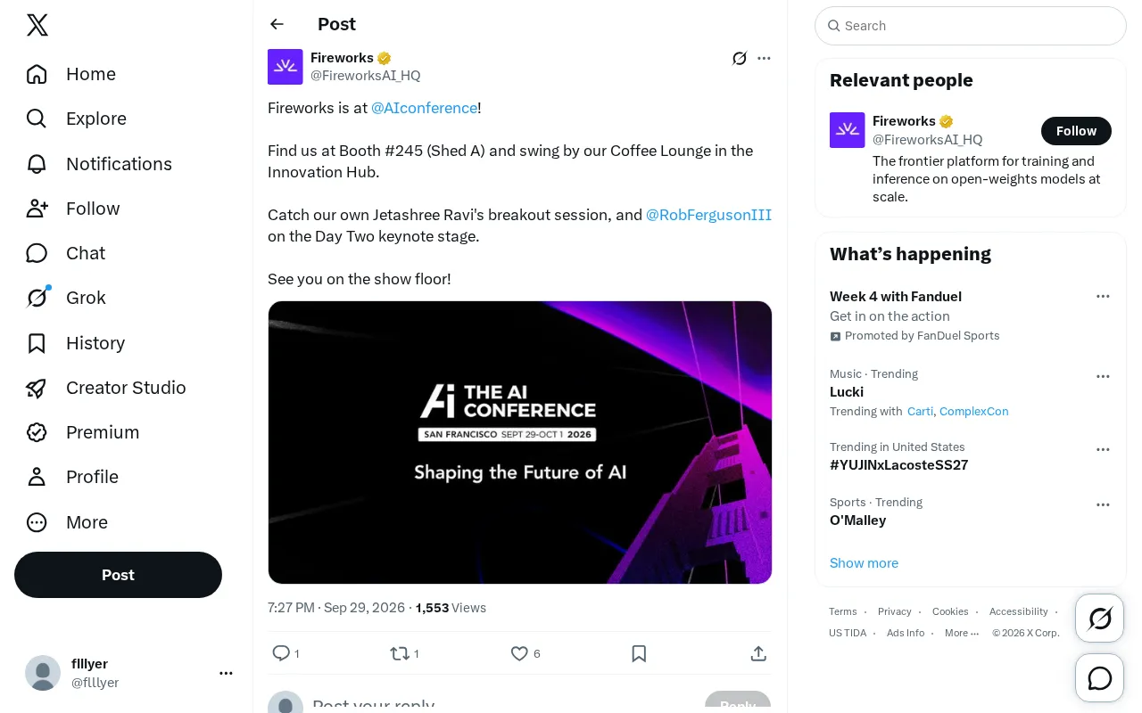 Fireworks AI at AI Conference: Booth Location and Agenda Highlights
