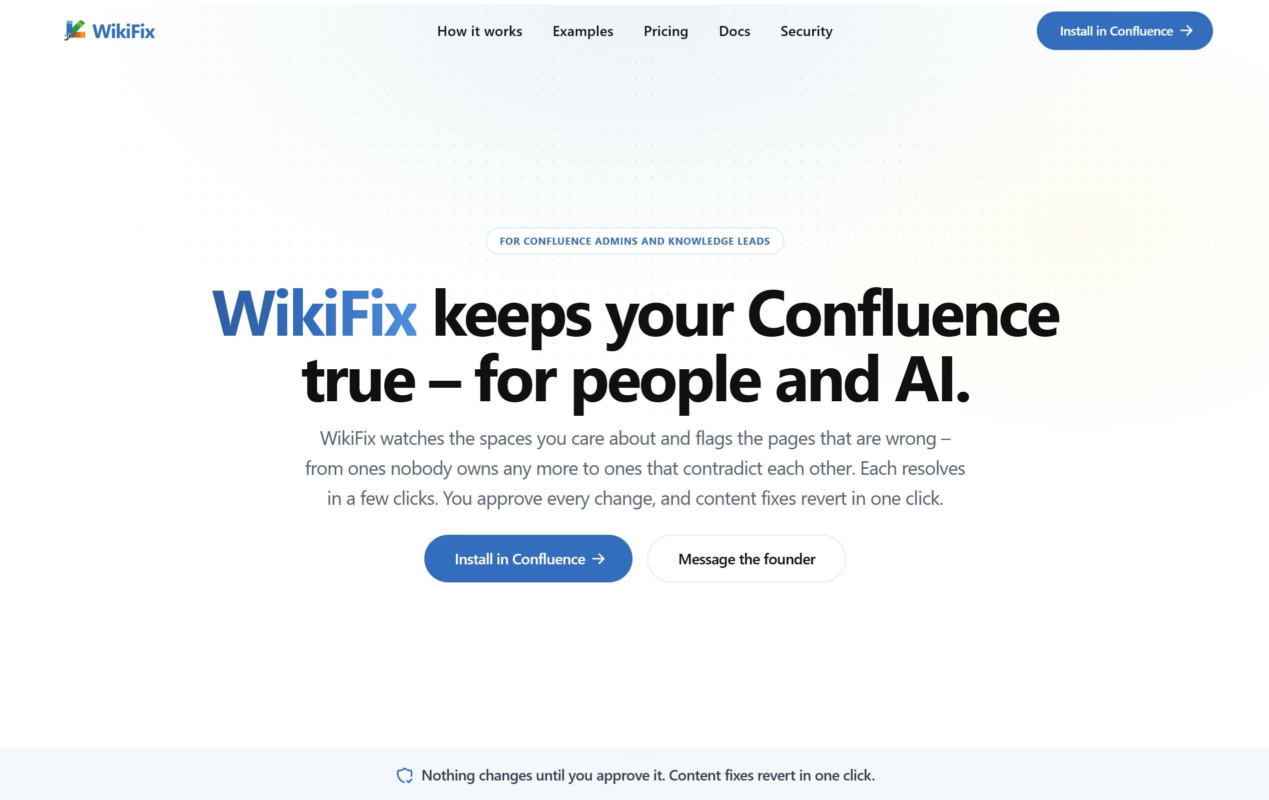 WikiFix for Confluence:用AI自动修复知识库的矛盾与冗余