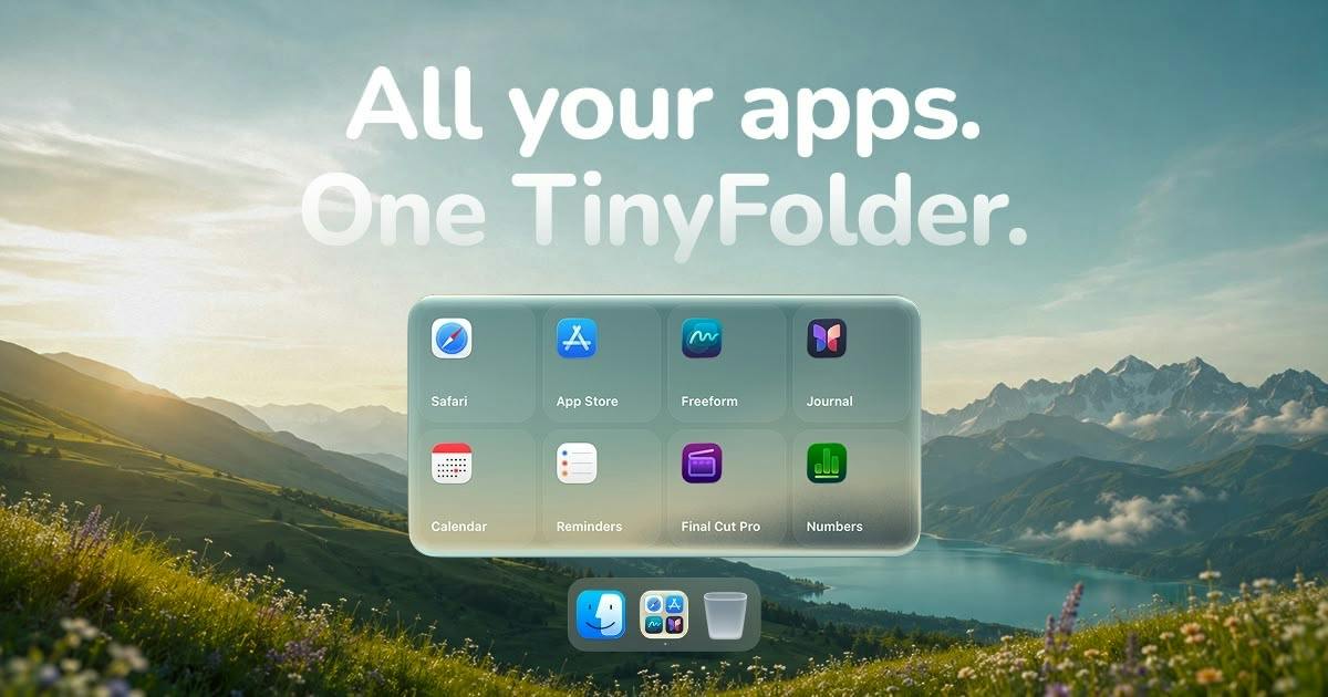 TinyFolder: A Lightweight Tool That Brings App Folders Back to the Mac Dock