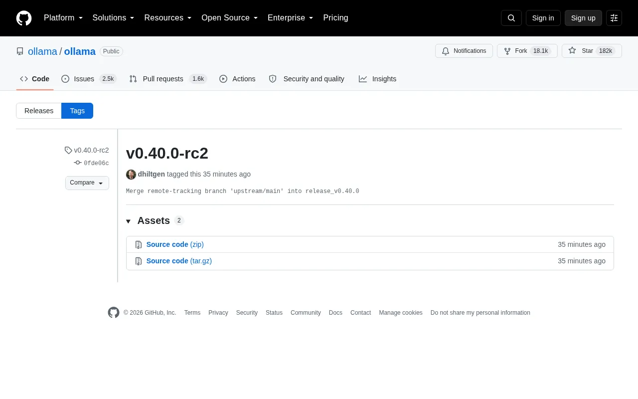 Ollama v0.40.0-rc2 Released: What's New in the Local LLM Tool