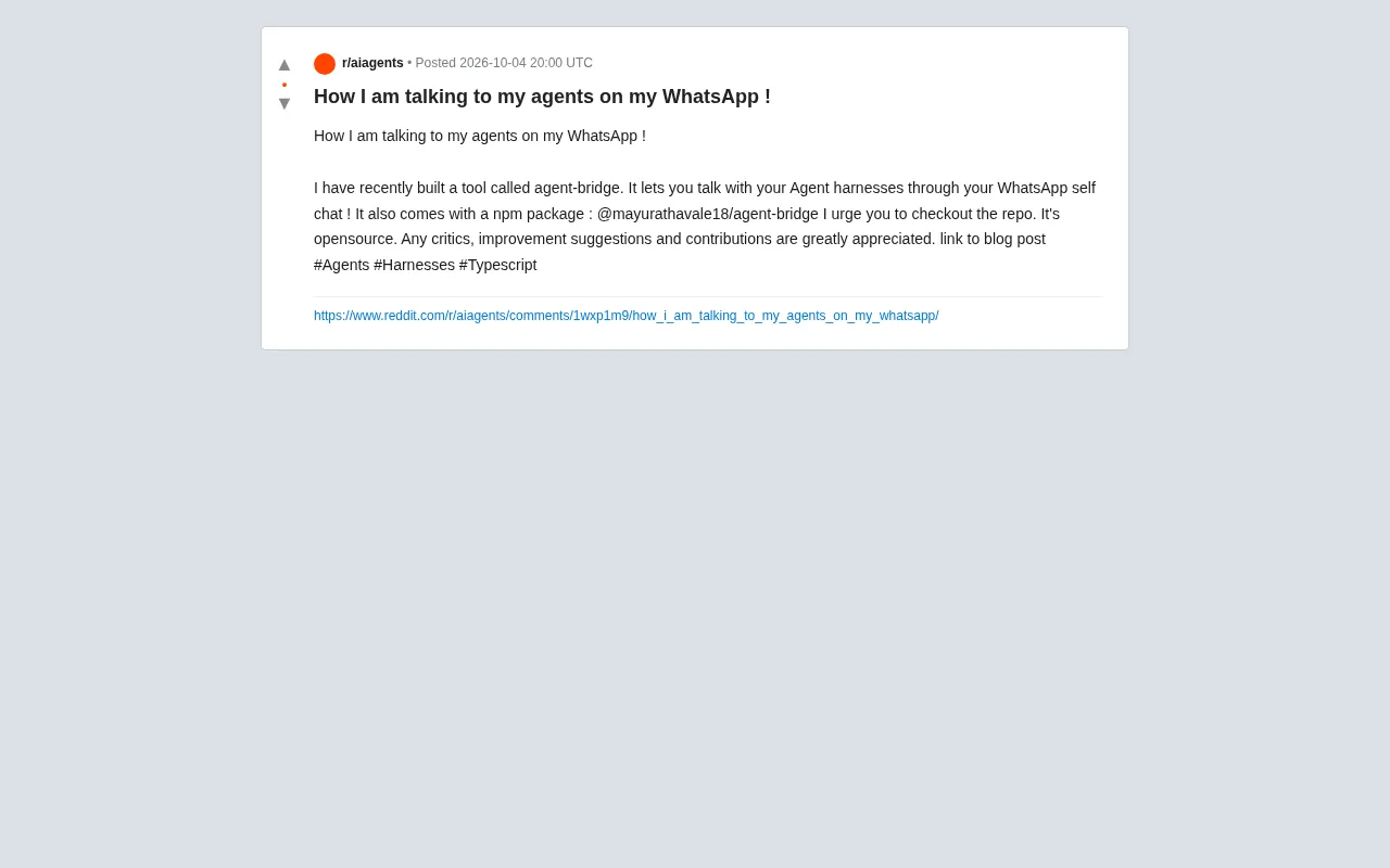 Chat with Your AI Agent on WhatsApp: A Deep Dive into the Open-Source Tool agent-bridge