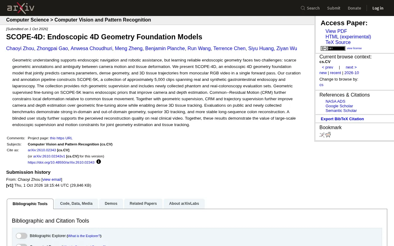 SCOPE-4D: How an Endoscopic 4D Geometry Foundation Model Solves Surgical Navigation Challenges